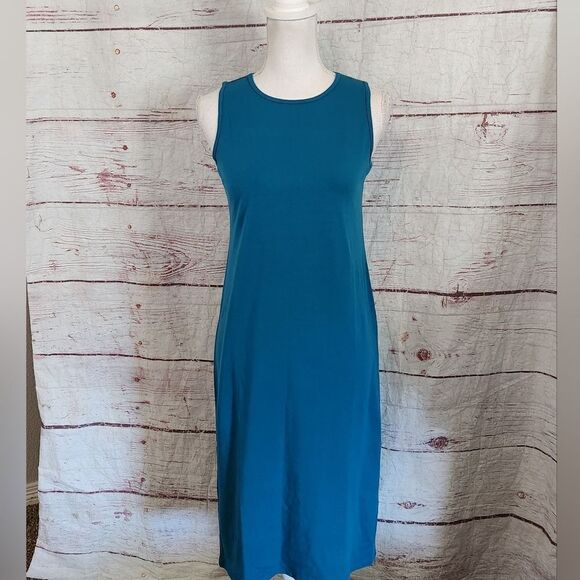 Eileen Fisher Tencel Blend Maxi Dress Size XS Petite - Picture 1 of 6